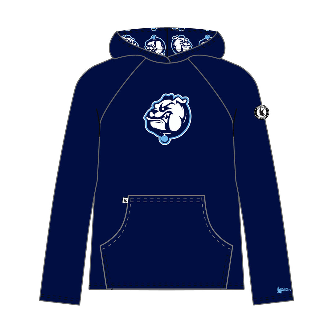 Youth & Adult Mendham Bulldogs Logo Navy Hoodie