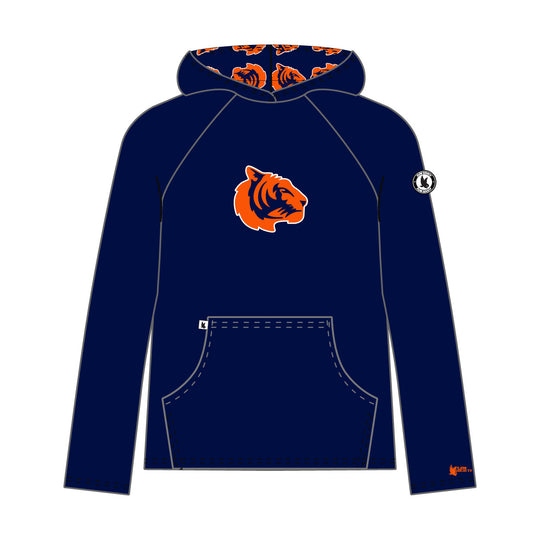 Youth & Adult Mendham Tigers Logo Navy Hoodie