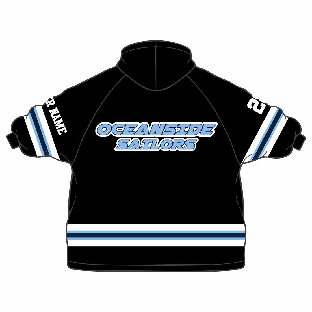 Boys & Mens Oceanside Sailors Lacrosse Wearable Blanket Hoodie - 2 colors!