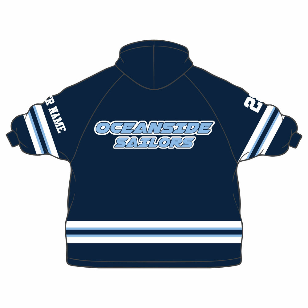 Boys & Mens Oceanside Sailors Lacrosse Wearable Blanket Hoodie - 2 colors!