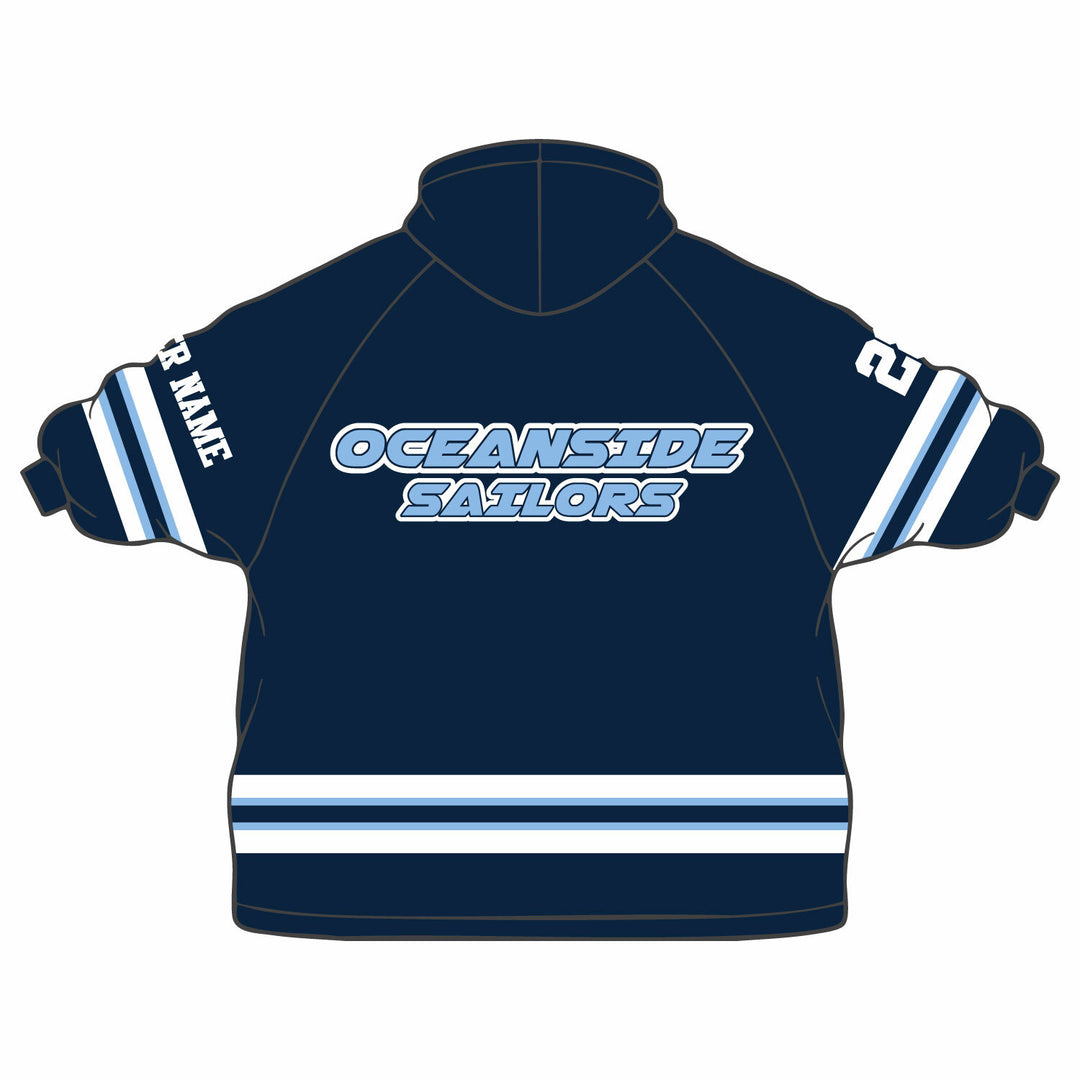 Boys & Mens Oceanside Sailors Lacrosse Wearable Blanket Hoodie - 2 colors!