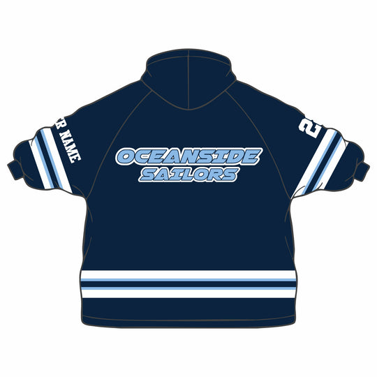 Boys & Mens Oceanside Sailors Lacrosse Wearable Blanket Hoodie - 2 colors!