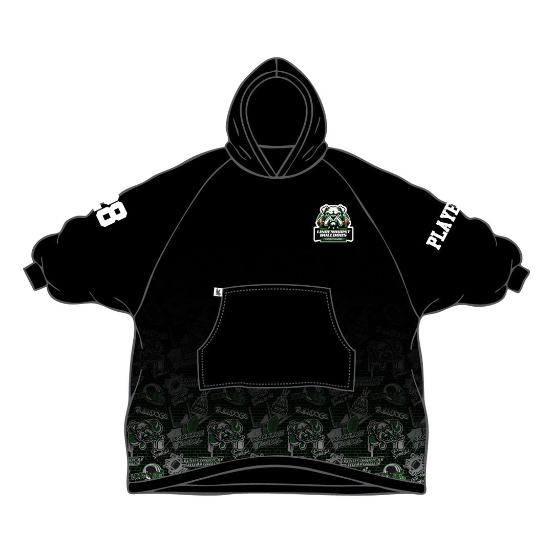 Youth & Adult Lindenhurst Bulldogs Wearable Blanket Hoodie