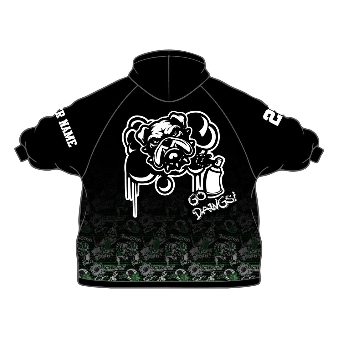 Youth & Adult Lindenhurst Bulldogs Wearable Blanket Hoodie