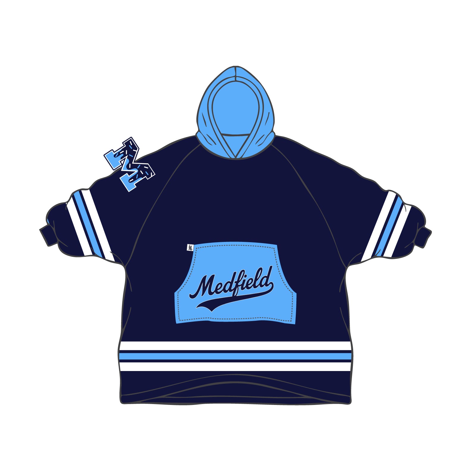Youth & Adult Medfield Ice Cream Blanket Hoodie