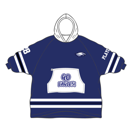 Youth & Adult Hauppauge Eagles Splatter Blanket Hoodie