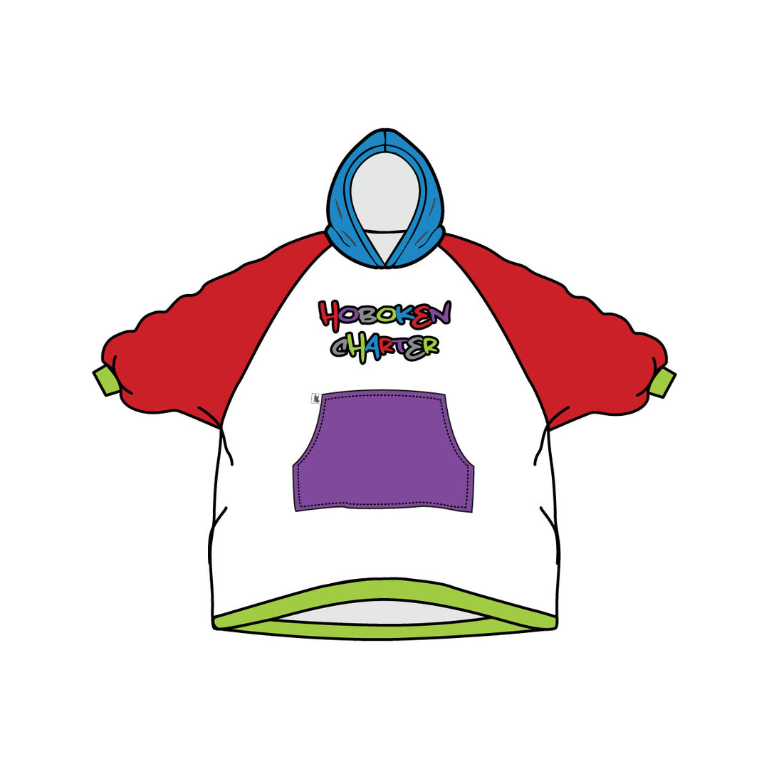 Youth & Adult Hoboken Charter Splatter Graffiti Blanket Hoodie