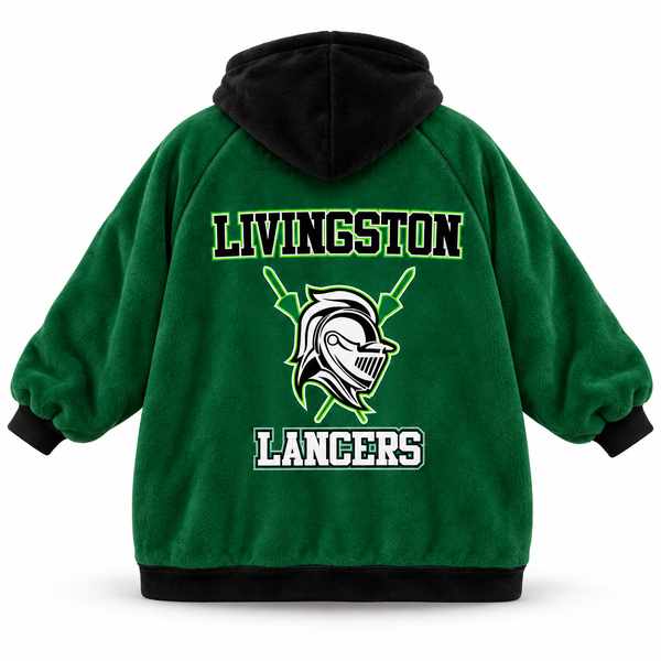 Youth & Adult Livingston Lancers Blanket Hoodie