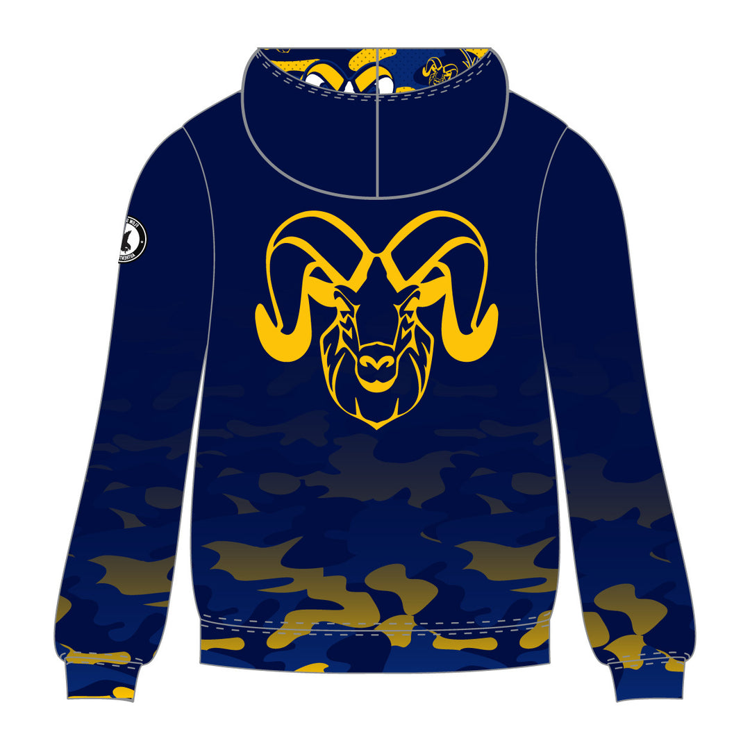 Youth & Adult Ramsey Rams Camo Zipper Hoodie - 2 colors!