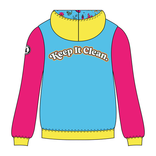 Youth & Adult Filthy Chips × Flow Society “Keep It Clean” Zippered Hoodie
