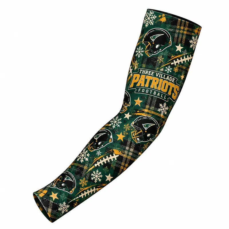 Three Village Patriots Football Holiday Arm Sleeve
