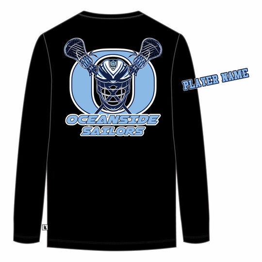 Boys & Mens Oceanside Sailors Lacrosse Long Sleeve Tee Shirt - 3 colors!