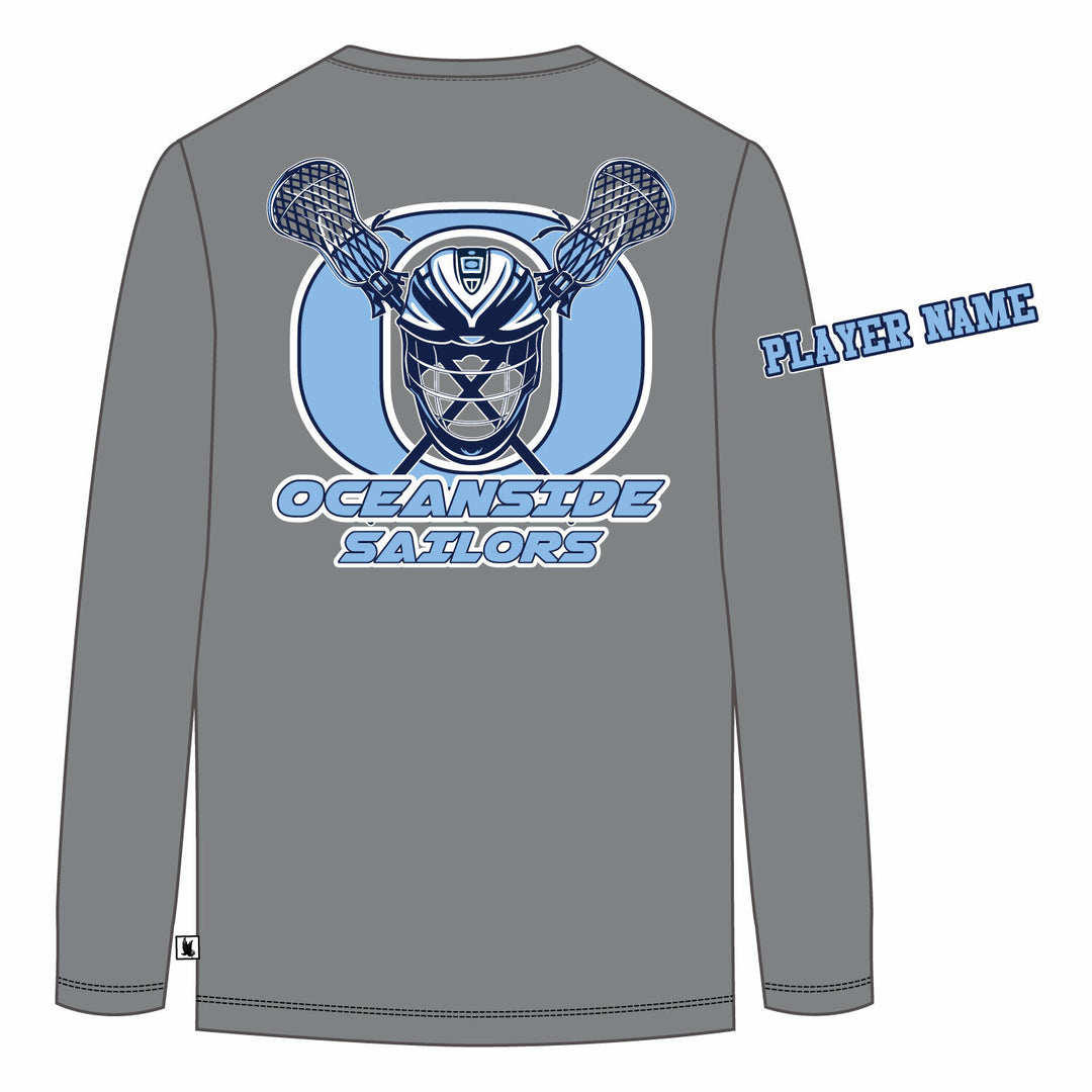 Boys & Mens Oceanside Sailors Lacrosse Long Sleeve Tee Shirt - 3 colors!