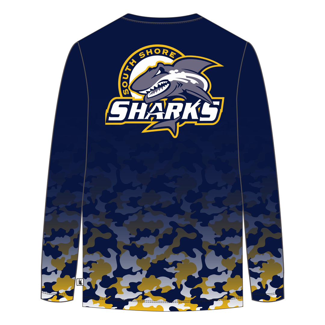 Youth & Adult Long Sleeve South Shore Sharks Tee Shirt