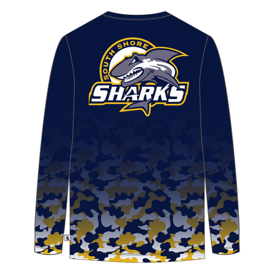 Youth & Adult Long Sleeve South Shore Sharks Tee Shirt