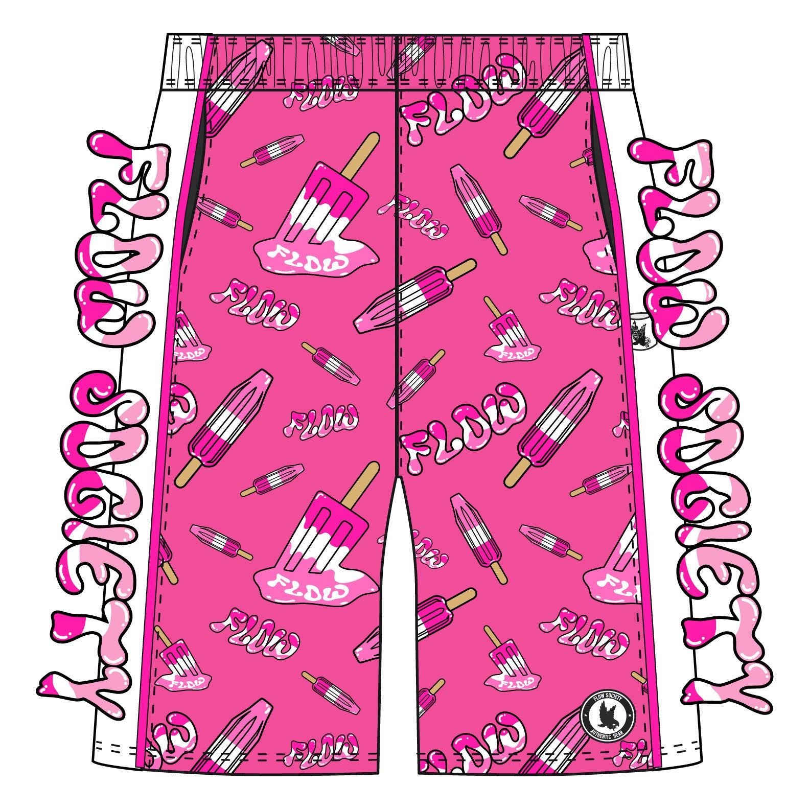 Mens Pink Popsicle Flow Short