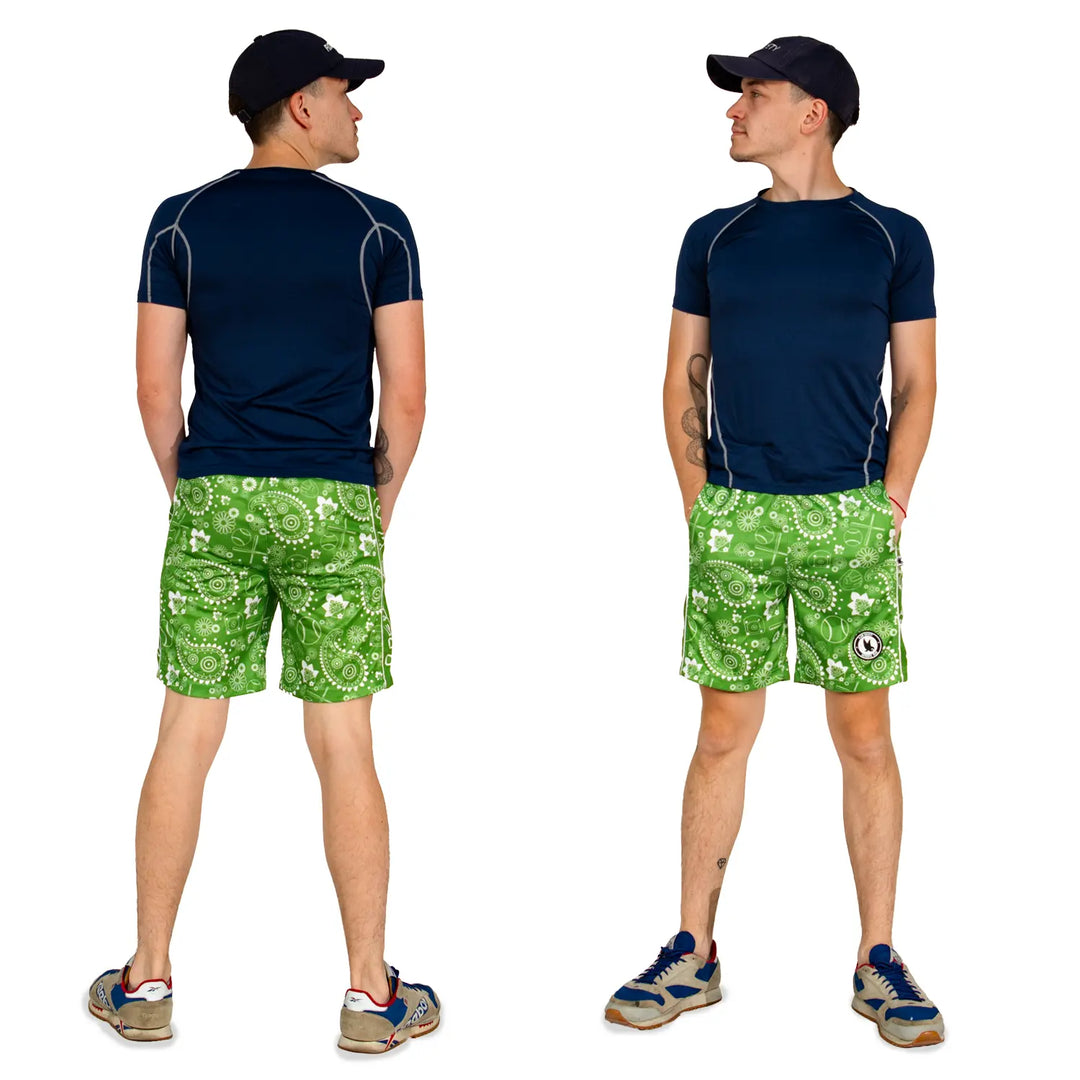 Boys Paisley Baseball Mid-length Short