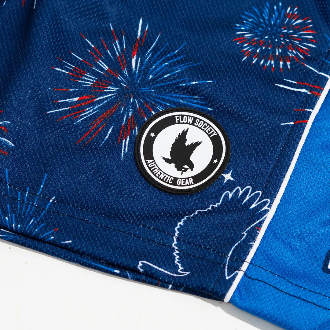 Boys July 4th All American Mid-length Short