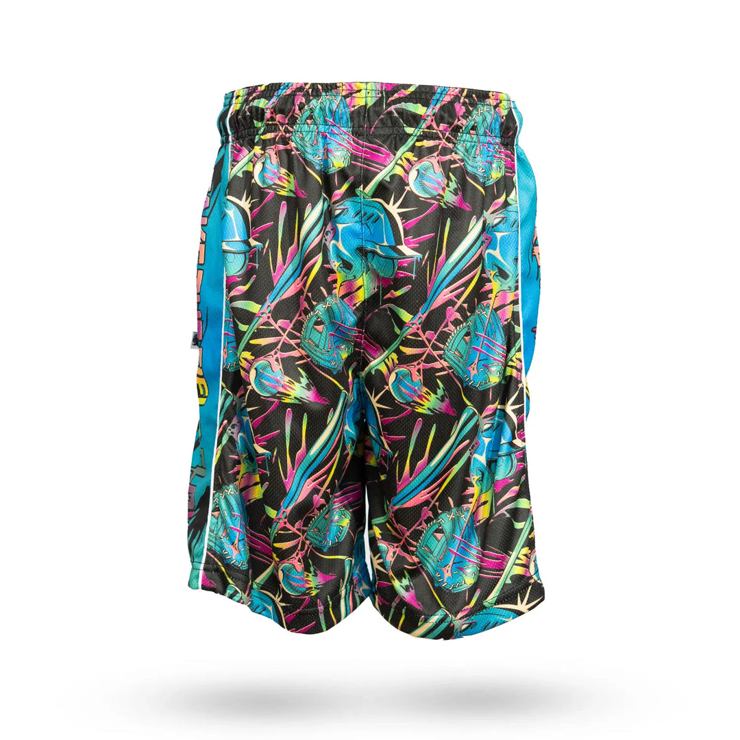 Boys Melting Baseball Gear Mid-length Short