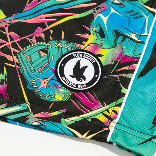 Boys Melting Baseball Gear Mid-length Short