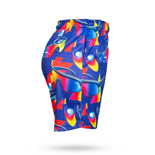 Boys Neon Baseball Shades Mid-length Short