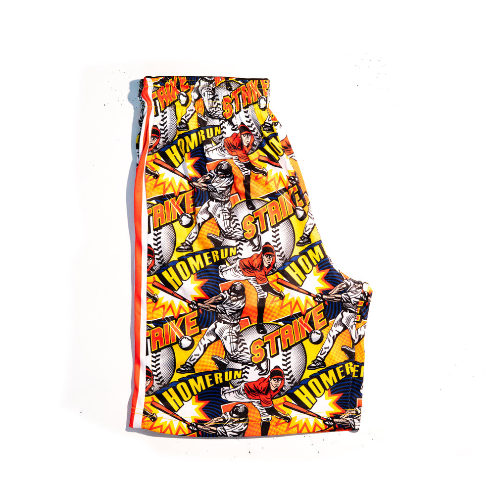 Boys Flow Baseball Comic Sideline Attack Short