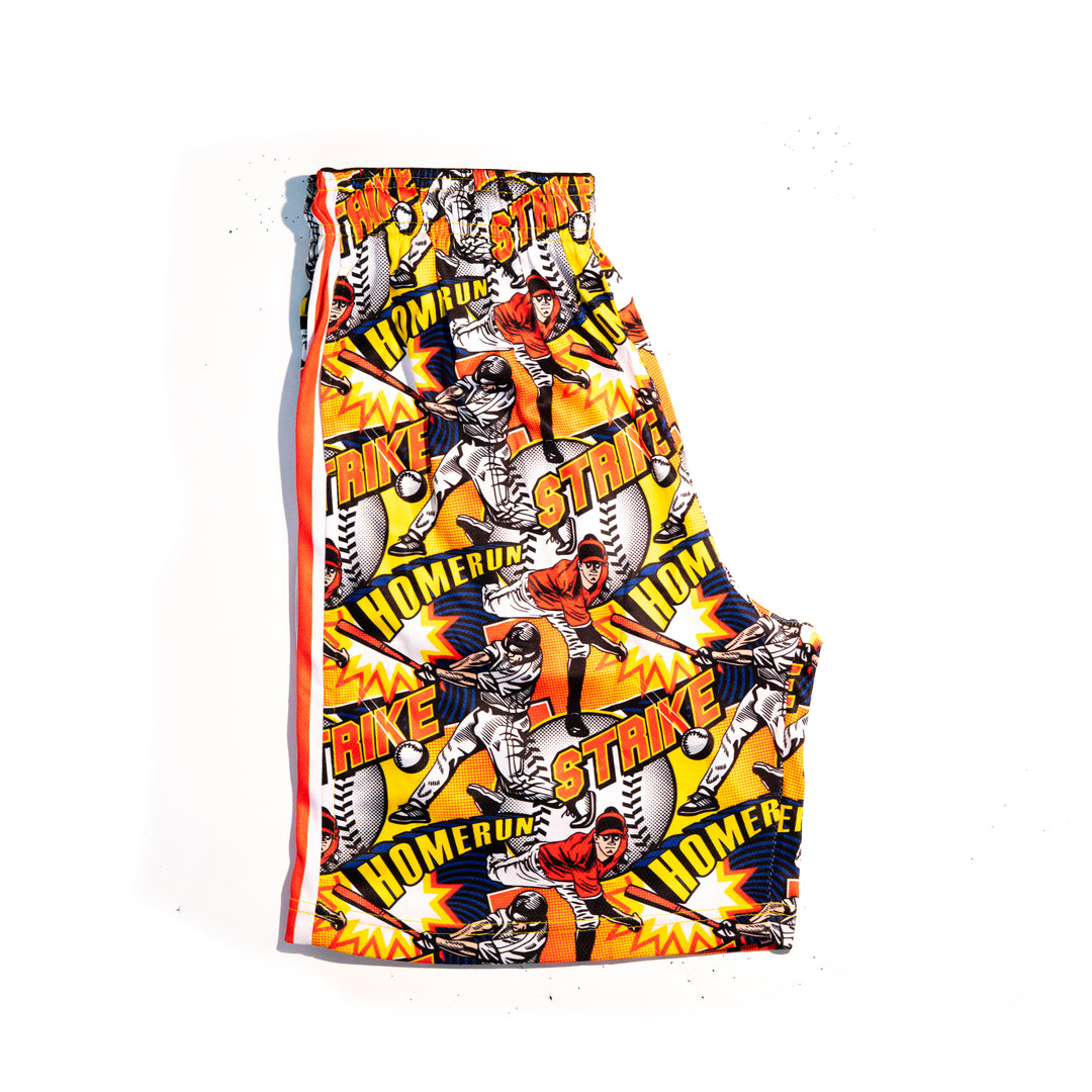 Boys Flow Baseball Comic Sideline Attack Short