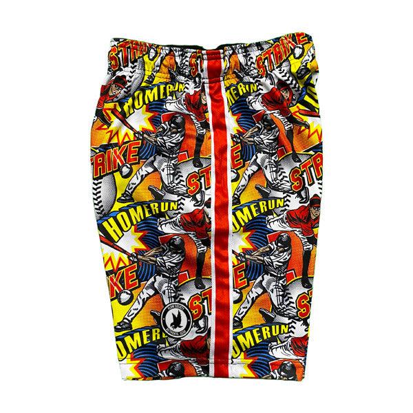 Mens Flow Baseball Comic Sideline Attack Short