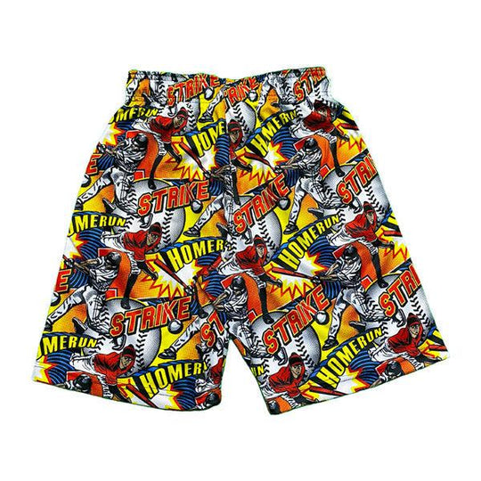 Boys Flow Baseball Comic Sideline Attack Short