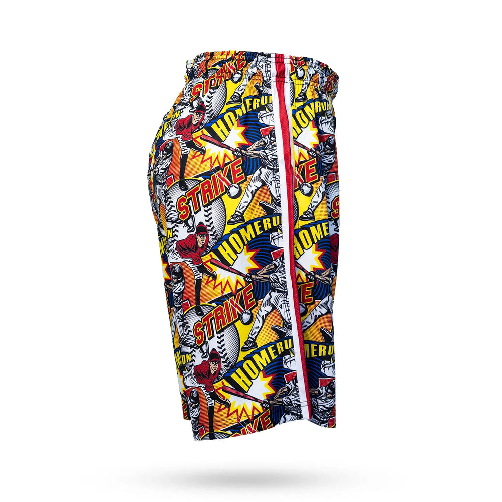 Boys Flow Baseball Comic Sideline Attack Short