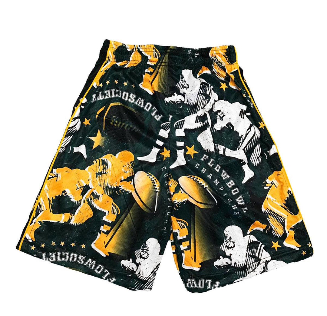 Boys Flow Bowl Attack Short Green/Yellow