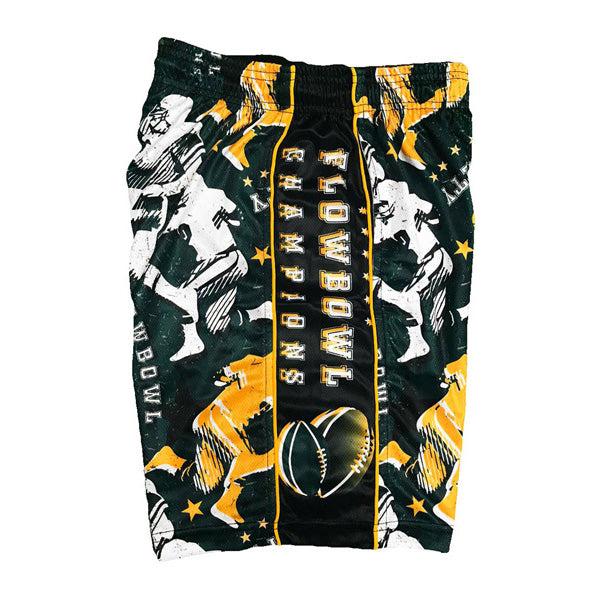 Boys Flow Bowl Attack Short Green/Yellow