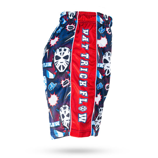 Boys Navy Hat trick Attack Shorts