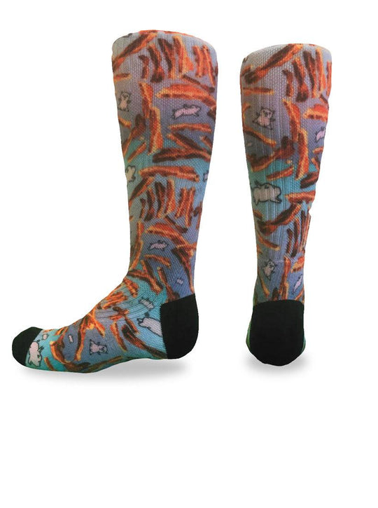 Youth Flow Society Bacon Crew Socks