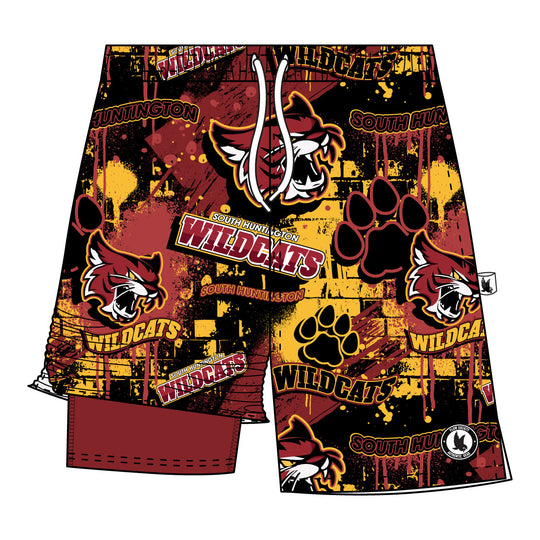 Youth & Adult South Huntington Graffiti Swim Trunk