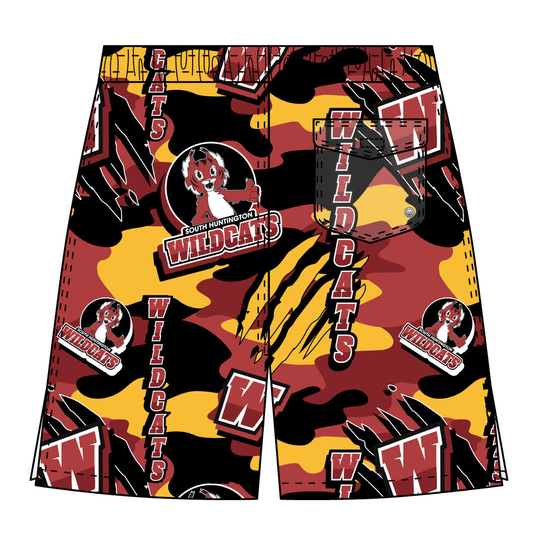 Youth & Adult South Huntington Camo Swim Trunk