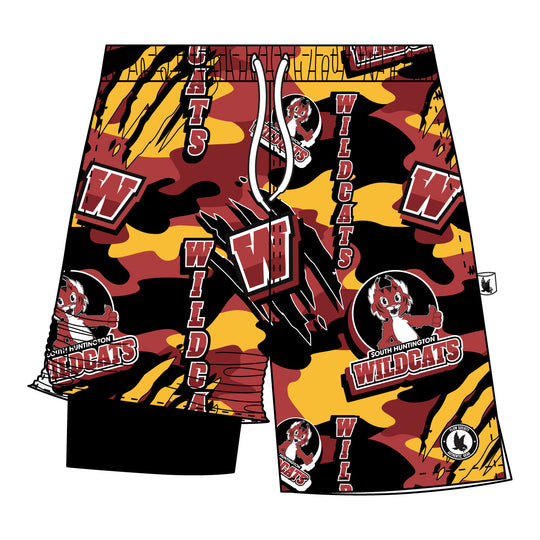 Youth & Adult South Huntington Camo Swim Trunk