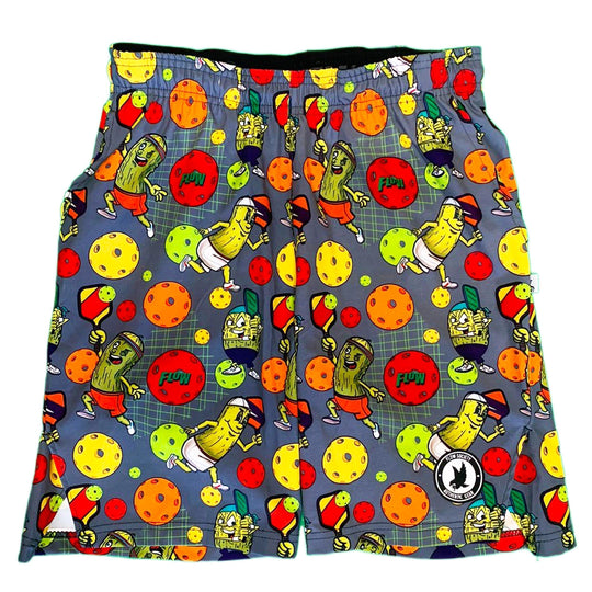 Mens Pickleball Flow Short 9" Grey