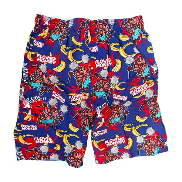 Boys Tennis Monkey Print 7" Performance Short