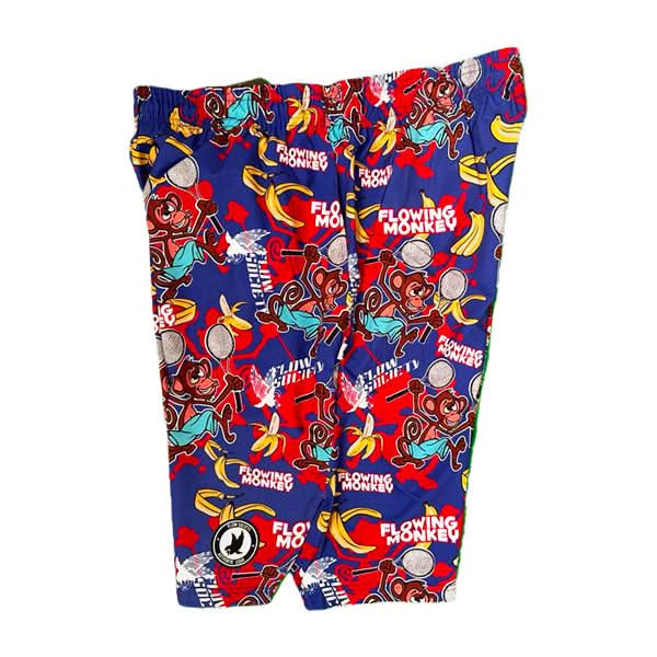 Boys Tennis Monkey Print 7" Performance Short