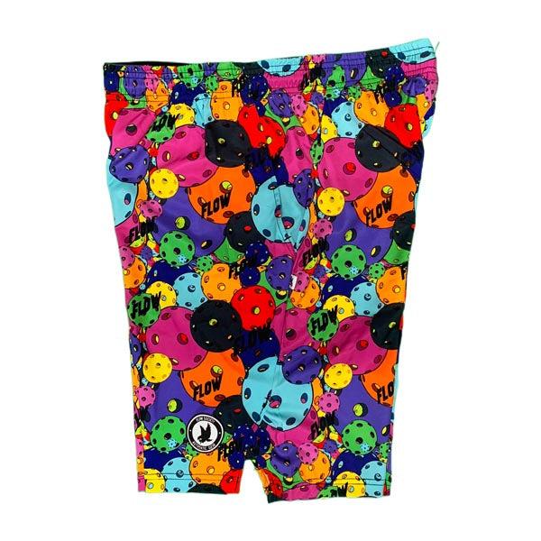 Boys Neon Motley Pickleball 7" Performance Short Neon/Charcoal
