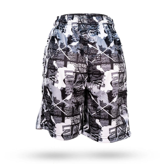 Boys Black & Silver Flow Lax Attack Short