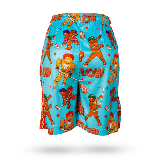 Boys Gingerbread Hockey Shorts