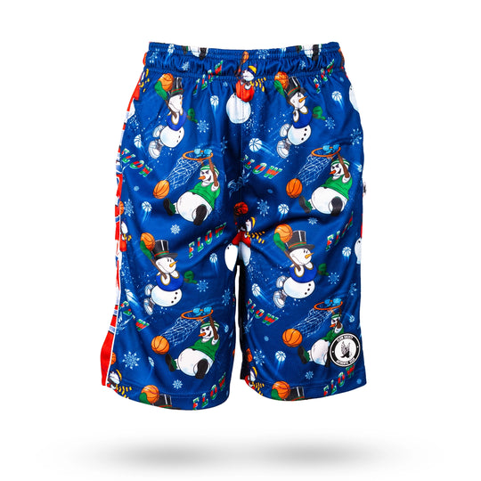 Mens Snowman Frosty Bball Short