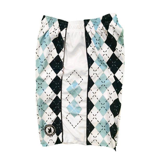 Boys Blue & White Argyle Attack Short