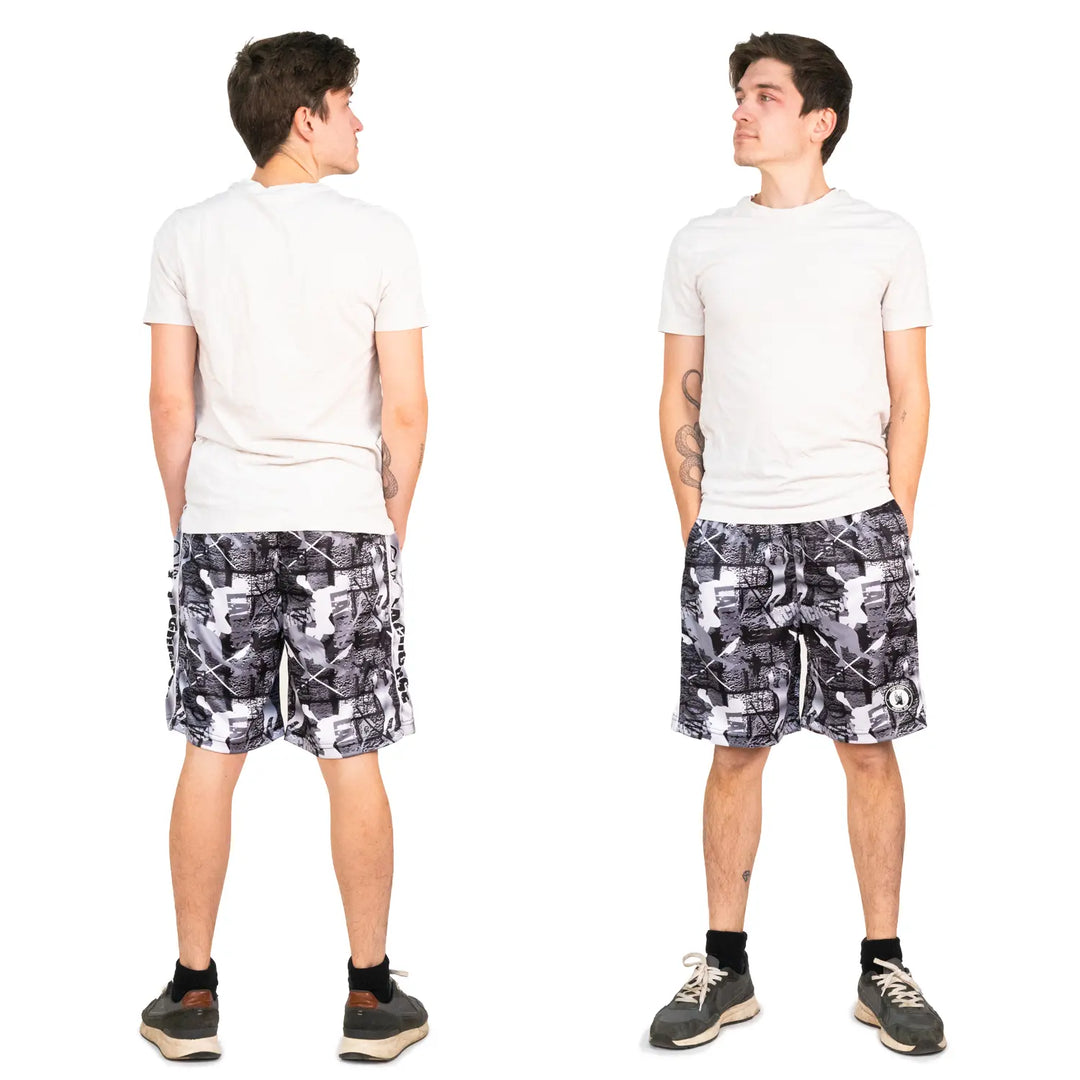 Boys Black & Silver Flow Lax Attack Short