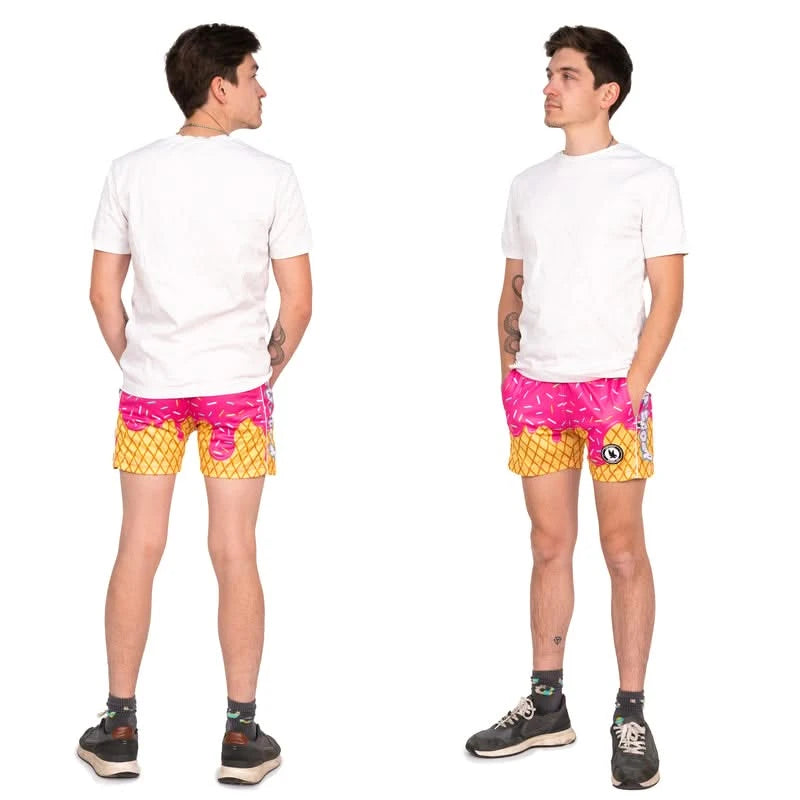 Mens Flow Scoop Pink Short