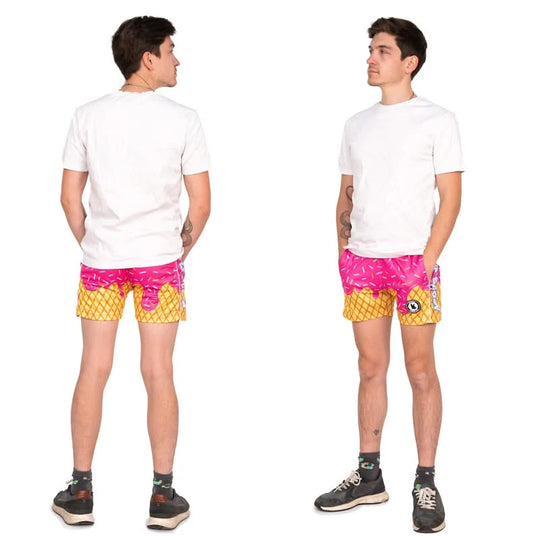 Mens Flow Scoop Pink Short
