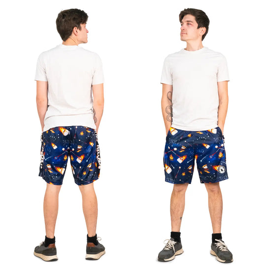 Mens Flaming Marshmellows Short