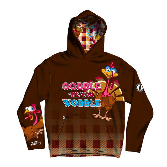 Youth & Adult ‘Gobble Til You Wobble’ Turkey Hoodie